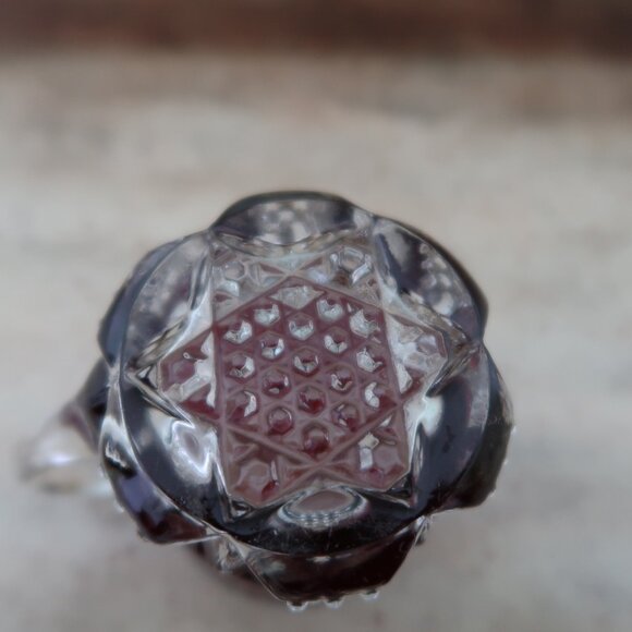 Vintage Collectible Cleveland OH Ruby Red Cut to Clear Glass Mug - Picture 7 of 8